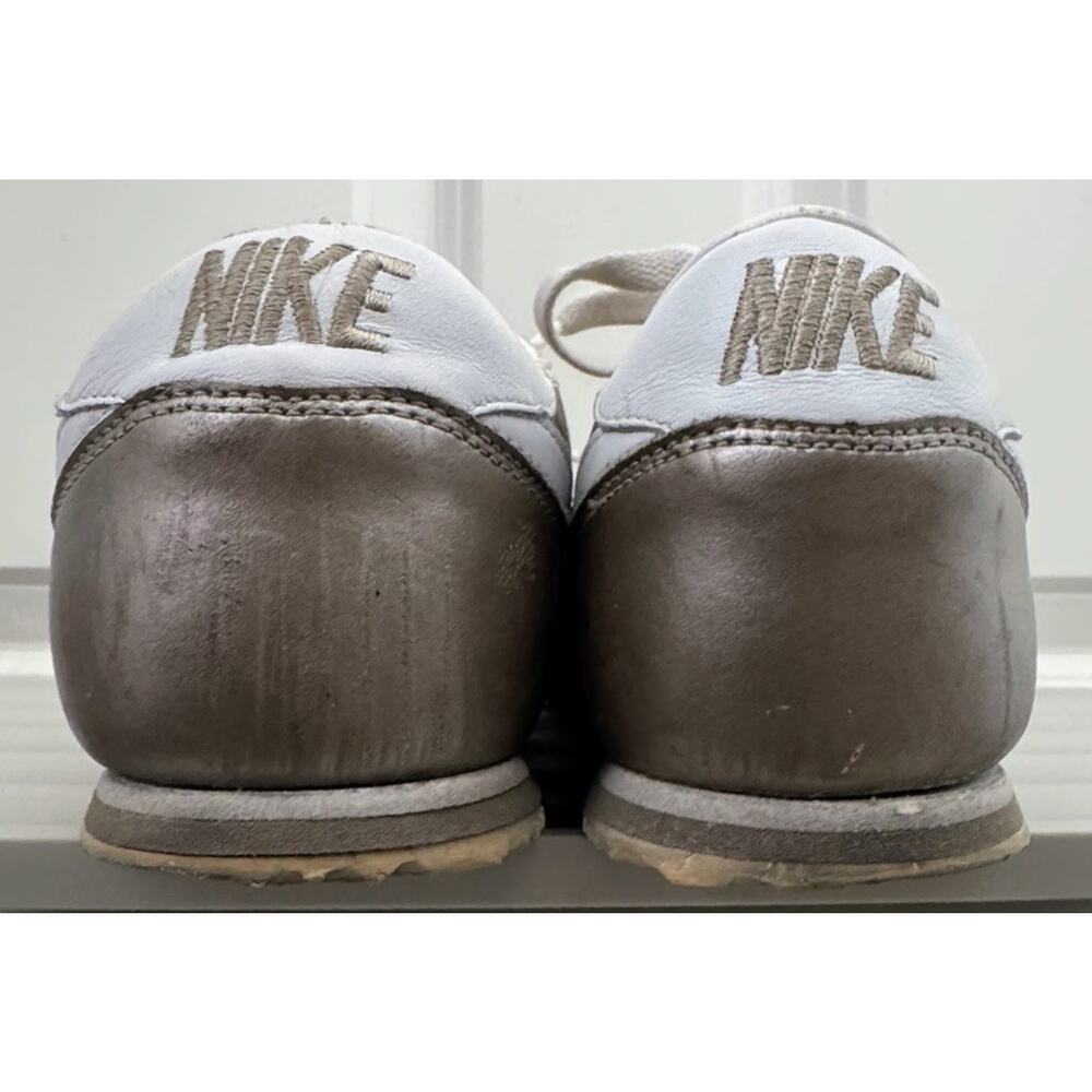 Vintage Nike Cortez Metallic Champagne Gold Leather Sneakers Y2K Women’s 8 - Picture 10 of 16